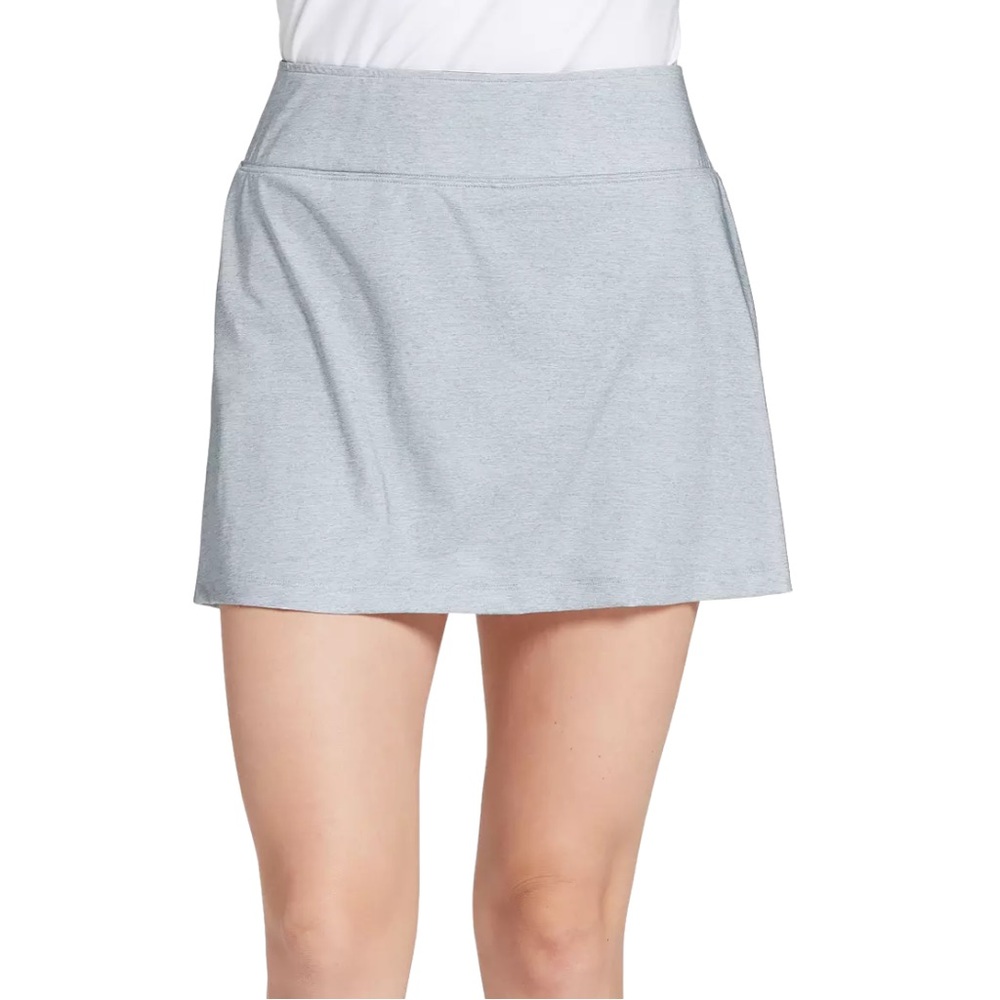 NWT Prince Women's Match Knit Tennis Skort Size Large Light Heather Grey